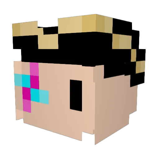 Barlindsky27 Minecraft avatar head, 3D render