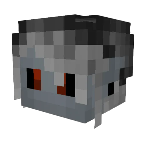 Barloud604 Minecraft avatar head, 3D render