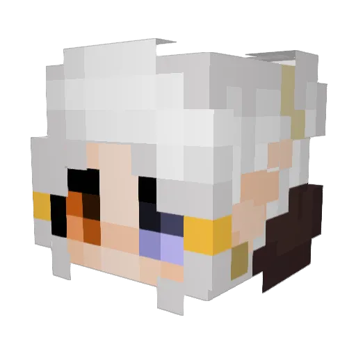 Barlow_0213 Minecraft avatar head, 3D render