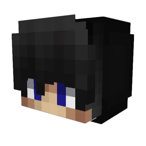 Barman_ Minecraft avatar head, 3D render