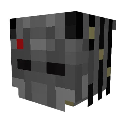 BarnWizard Minecraft avatar head, 3D render