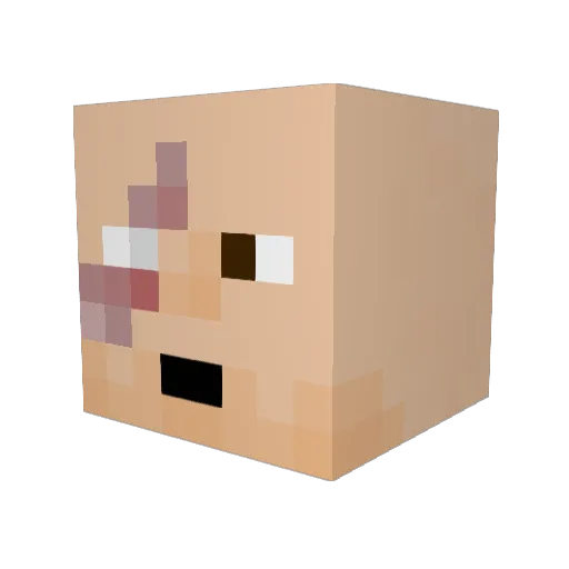 BarnabyMcBarnaby Minecraft avatar head, 3D render