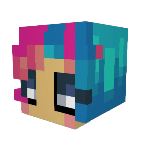 Barnacle7476 Minecraft avatar head, 3D render