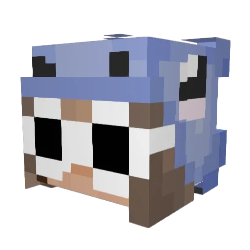 BarneyTheDino22 Minecraft avatar head, 3D render