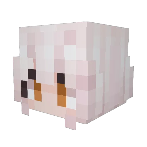 Barney_Him Minecraft avatar head, 3D render