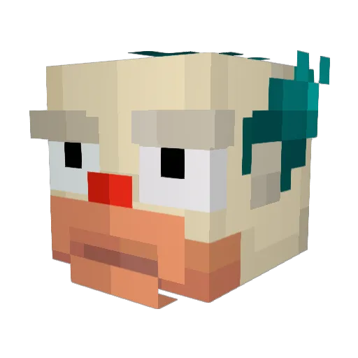 Barni0211 Minecraft avatar head, 3D render