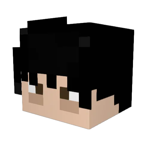 BarnieX13 Minecraft avatar head, 3D render
