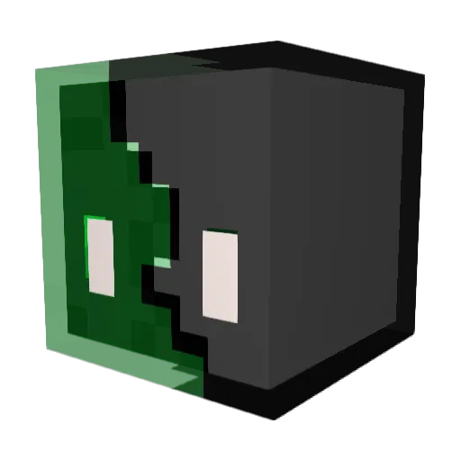 Barnu Minecraft avatar head, 3D render