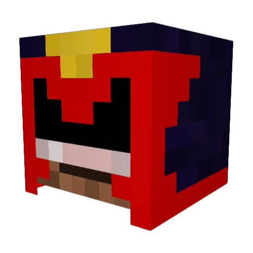 Barnymeinhoff Minecraft avatar head, 3D render