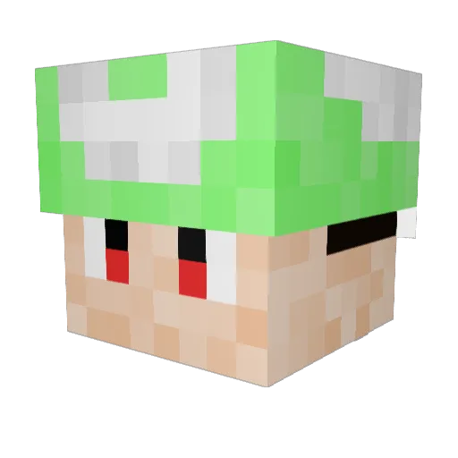 Barocraft Minecraft avatar head, 3D render