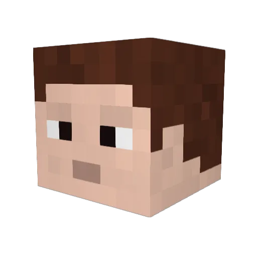 BaronDewy Minecraft avatar head, 3D render