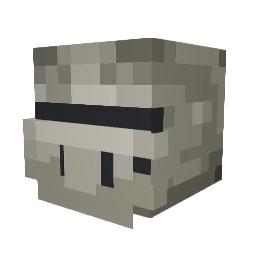 BaronHallow Minecraft avatar head, 3D render