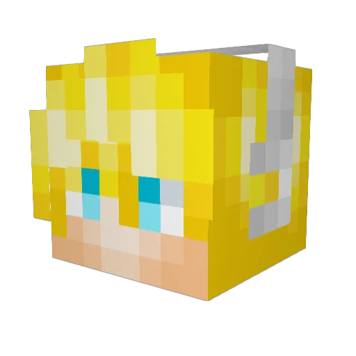 BaronHentaiFTW Minecraft avatar head, 3D render