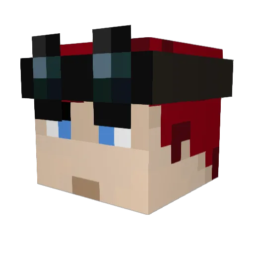 BaronJess Minecraft avatar head, 3D render