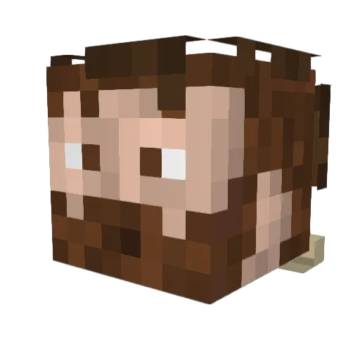 BaronMitch Minecraft avatar head, 3D render