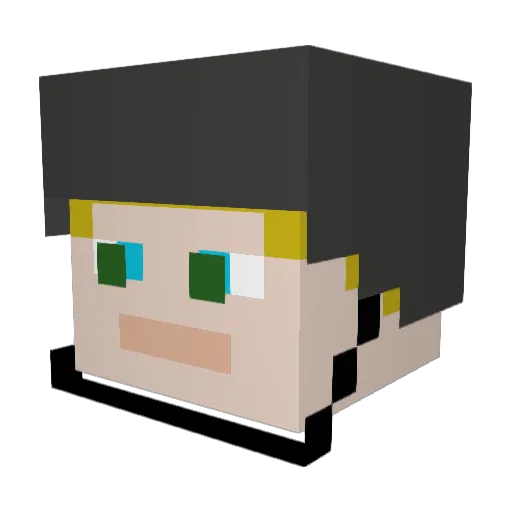 BaronOfBattle Minecraft avatar head, 3D render