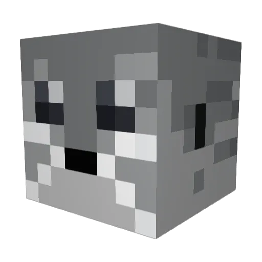 BaronTheSeal Minecraft avatar head, 3D render