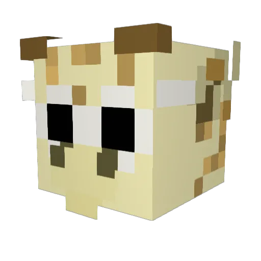 BaronVonGiraffe Minecraft avatar head, 3D render