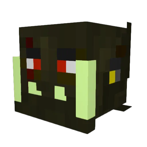 BaronVonRed Minecraft avatar head, 3D render