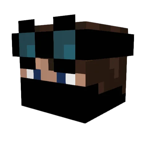 Baron_Grim Minecraft avatar head, 3D render