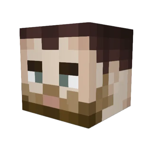 Baron__Vrangel Minecraft avatar head, 3D render