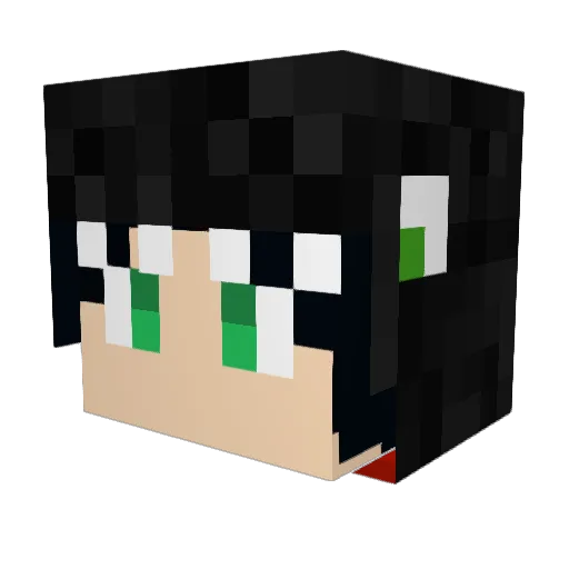 Baronen04 Minecraft avatar head, 3D render