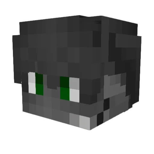 Barongus Minecraft avatar head, 3D render