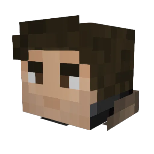 BaronofHeves Minecraft avatar head, 3D render