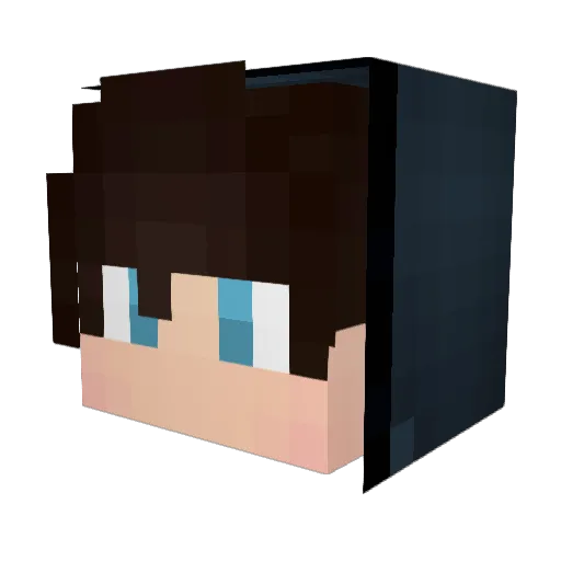 BarooD Minecraft avatar head, 3D render
