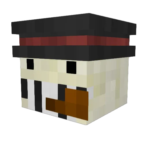 Barosanee Minecraft avatar head, 3D render