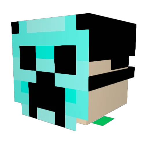 BarraHR Minecraft avatar head, 3D render