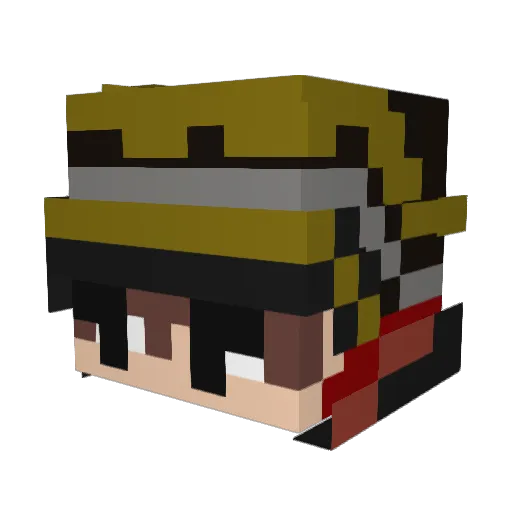 Barrabas15182 Minecraft avatar head, 3D render