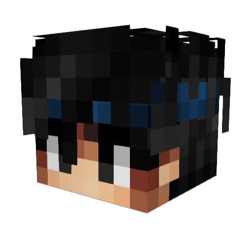 Barracks Minecraft avatar head, 3D render