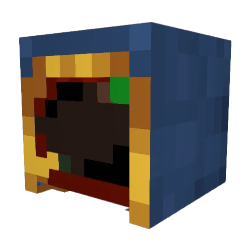 BarracudaLake Minecraft avatar head, 3D render