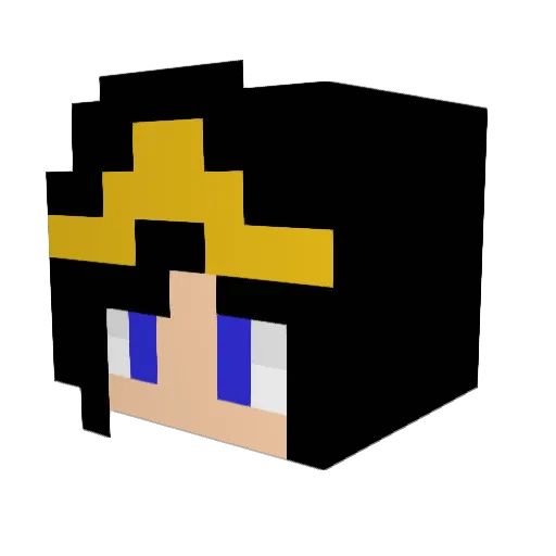BarracudaSpeck Minecraft avatar head, 3D render