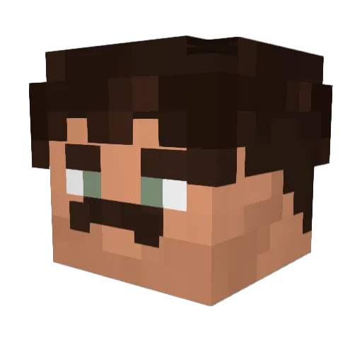Barracuda__ Minecraft avatar head, 3D render
