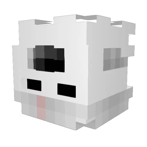 Barracvda Minecraft avatar head, 3D render