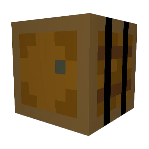 Barrelz Minecraft avatar head, 3D render