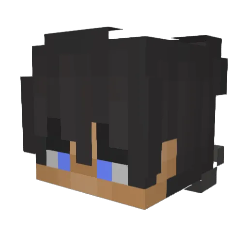 BarrettCollin86 Minecraft avatar head, 3D render