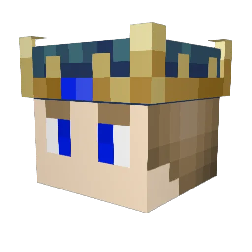 Barrettvhersh Minecraft avatar head, 3D render