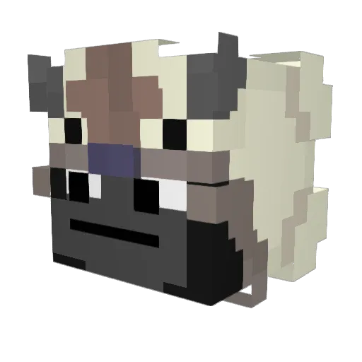 Barrieren Minecraft avatar head, 3D render