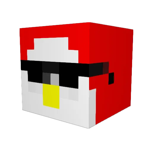 Barriestlucas Minecraft avatar head, 3D render