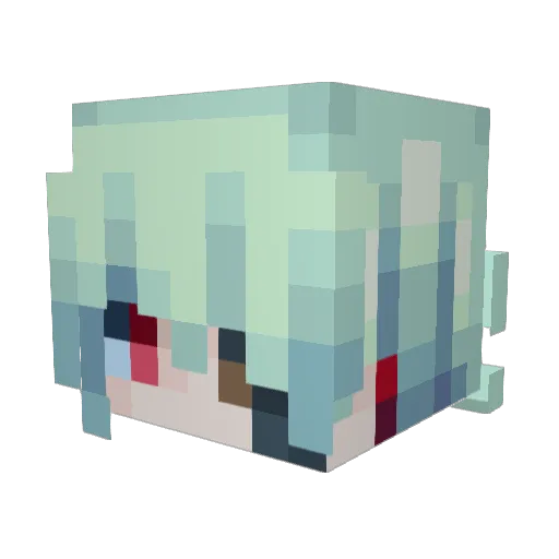 Barrigoto1 Minecraft avatar head, 3D render
