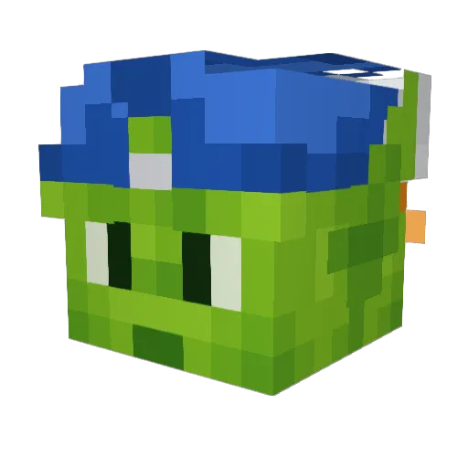 Barrigudo22 Minecraft avatar head, 3D render