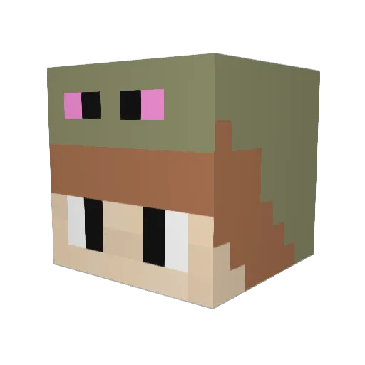 BarristerMacbeth Minecraft avatar head, 3D render