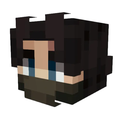 Barrita_2001 Minecraft avatar head, 3D render