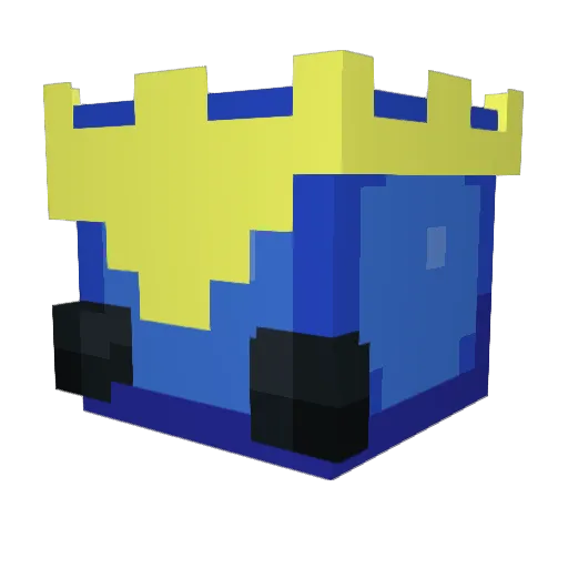 Barrtreeeeeeeeee Minecraft avatar head, 3D render