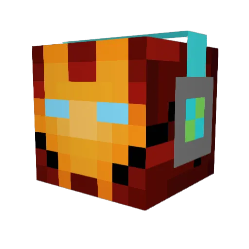 BarryArd Minecraft avatar head, 3D render