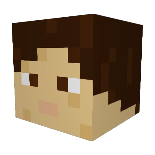 BarryBane Minecraft avatar head, 3D render