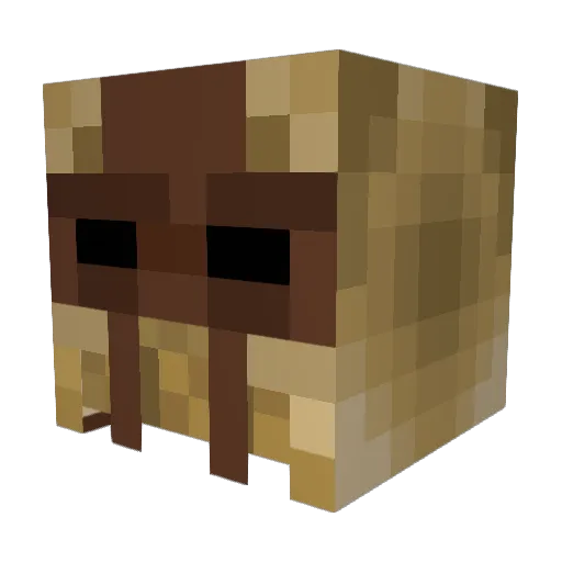 BarryBatsbanaan Minecraft avatar head, 3D render